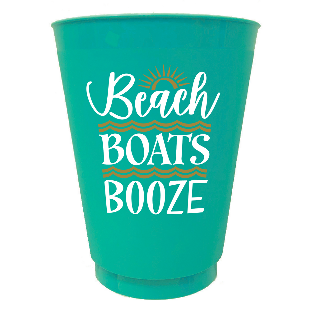"BEACH BOATS BOOZE" Beverage Napkins (pk of 25)