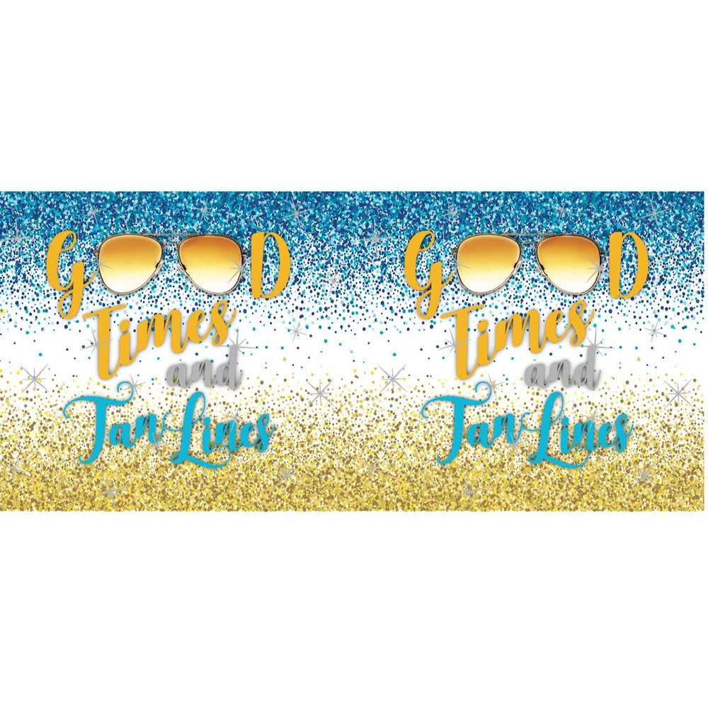 Good Times and Tan Lines 20oz Frost Flex cups with Full Digital wrap (pk of 20)