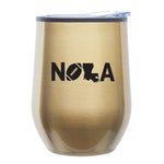 "NOLA Football" 12oz Stemless Tumbler w/Lid