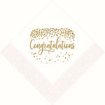 "Congratulations" beverage napkins (pk of 25)
