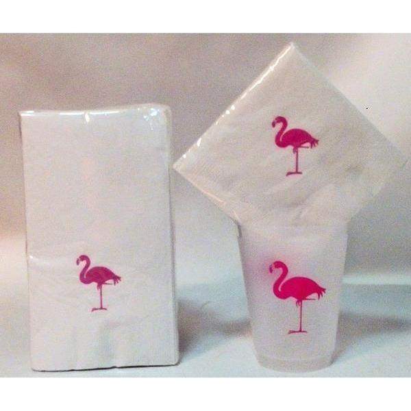 Pink Flamingo Napkins And Guest Towels