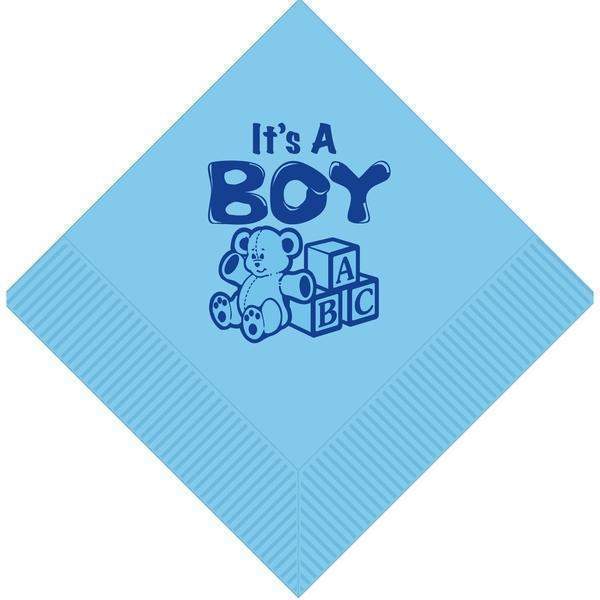 "It's A Boy" Blocks/Teddy Bear Luncheon Napkins (pk/25)