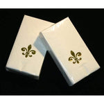 Gold Fleur De Lis on Ivory Guest Towels - Party Cup Express