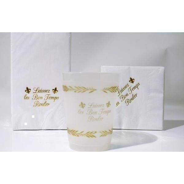 "Laissez Les Bon Temps Rouler" Guest Towels & Beverage Napkins - Party Cup Express