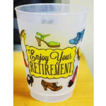 "Enjoy Your Retirement" 16oz Frost Flex Cups (pk/25)
