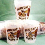 Saints Baby Frost Flex Cups (25Pk) - Party Cup Express